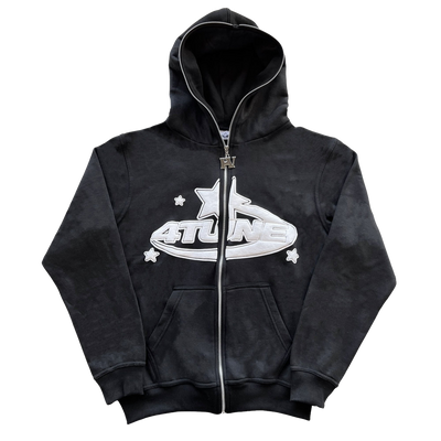 4TUNE 4tune full zip hoodie - black