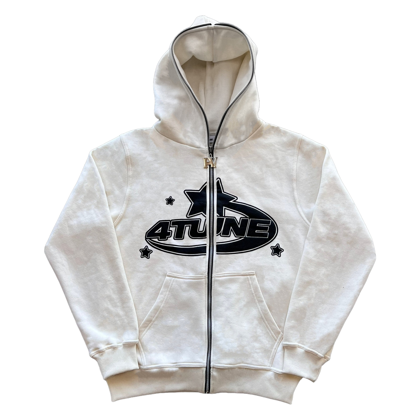 4TUNE 4tune full zip hoodie - cream